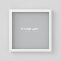 3D picture  square frame design. vector