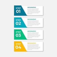 Presentation business infographic template with 4 options vector