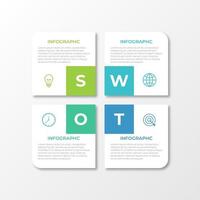 Presentation business infographic template with 4 options vector