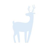 deer horned animal vector