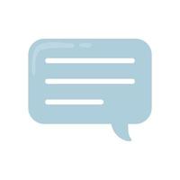 message speech bubble vector