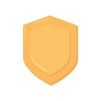 gold shield protection vector