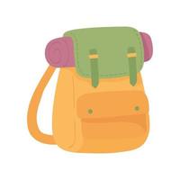 travel backpack equipment vector