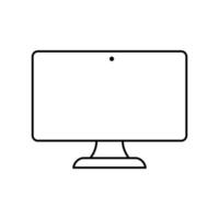 computer monitor icon vector