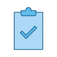 clipboard check mark vector