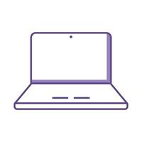 laptop device icon vector