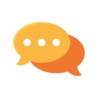 talk bubbles message vector