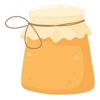 jar with honey vector