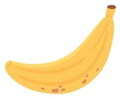 icono plano de banana vector