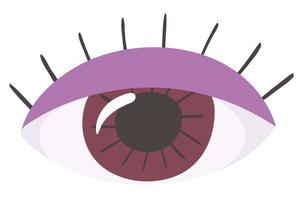 parte del cuerpo humano ojo vector