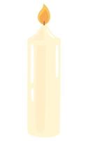 burning candle light vector