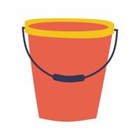 Cartoon illustration of the bucket for water vector