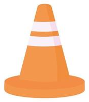 construction cone icon vector