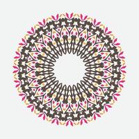 Circular pattern in form of mandala for Henna, Mehndi, tattoo, decoration. Decorative ornament in ethnic oriental style. ornamental round lace ornament. vector