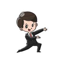 Cute Businessman Cartoon vector