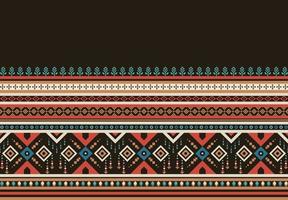 Geometric ethnic oriental pattern background. Design for texture, wrapping, clothing, batik, fabric, wallpaper and background. Pattern embroidery design. vector