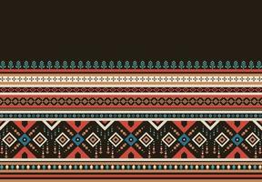 Geometric ethnic oriental pattern background. Design for texture, wrapping, clothing, batik, fabric, wallpaper and background. Pattern embroidery design. vector