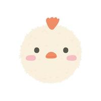 cute chicken onigiri vector