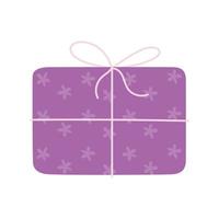 purple gift box vector