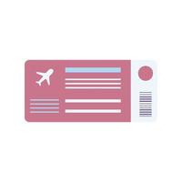 ticket airline icon vector