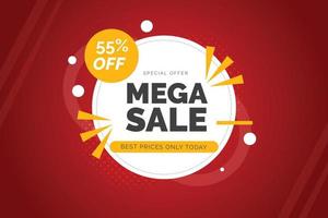 sales banner  color concept vector