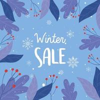 winter sale season vector