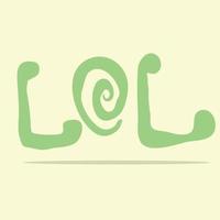Lol. laughing out loud vector
