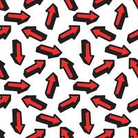 Seamless pattern with a red cursor.Vector illustration vector