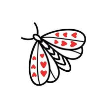 Moth vector icon