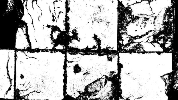 Rustic cracked vector texture with many cracks and scratches. Abstract background. Broken and damaged surface. Aged backdrop.