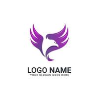 Modern Bird logo design. Vector editable design.