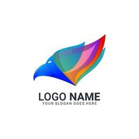 Modern Bird logo design. Vector editable design.