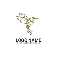 Modern Bird logo design. Vector editable design.