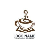 diseño de logotipo de café. logo moderno para negocios de café o comunidad. vector