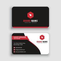 Professional Business Card Free Template Design vector