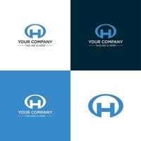 plantilla de diseño de logotipo creativo de letra h vector