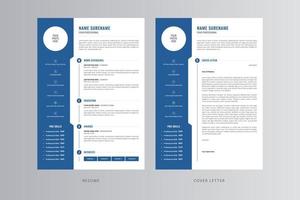 Professional Resume and Cover Letter Template Pro Vector