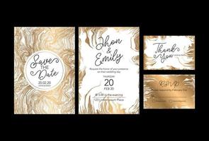 invitation to the wedding, a great celebration of lovers, the bride and groom.background texture luxury liquid marble and gold. for business cards, flyers, flyer, banner, website, paper printing. vector