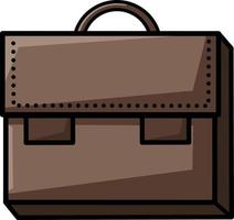 Brown Brief case, vector icon