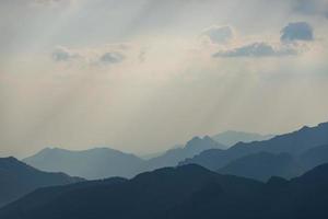 Abstract landscape of mountains photo