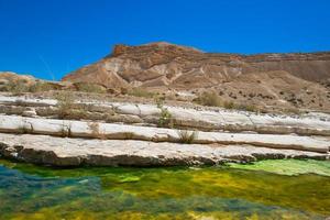 Water in the desert of Negev, Israel photo