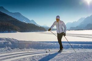 Cross-country skiing alternate photo