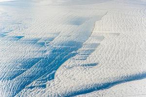 Frozen lake from above photo