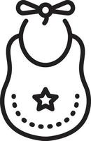 Line icon for bib vector