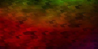 Dark Green, Red vector background in polygonal style.