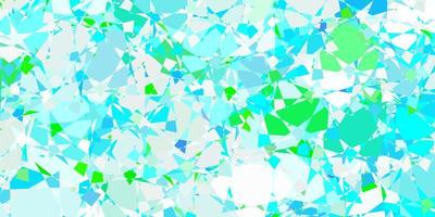 Light Blue, Green vector template with triangle shapes.