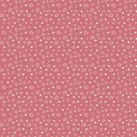 Seamless doodle vector pattern with hearts and stars on pink background