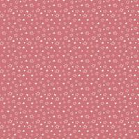 Seamless doodle vector pattern with hearts and stars on pink background