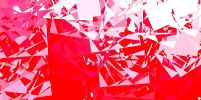 Light Red vector texture with memphis shapes.