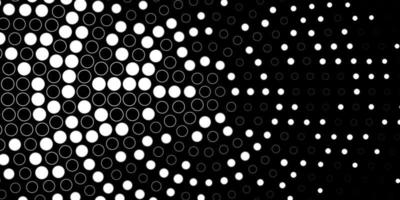 Dark Gray vector background with circles.